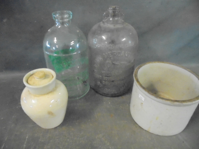 Vintage Bottles, Crock and Jar