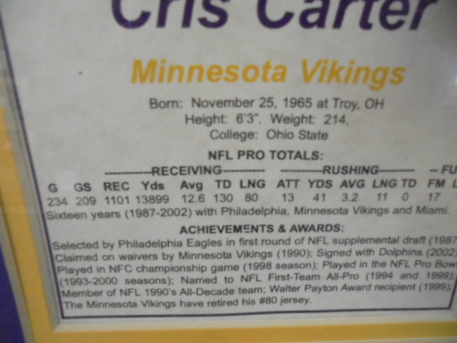 Minnesota Vikings Chris Carter Pictures