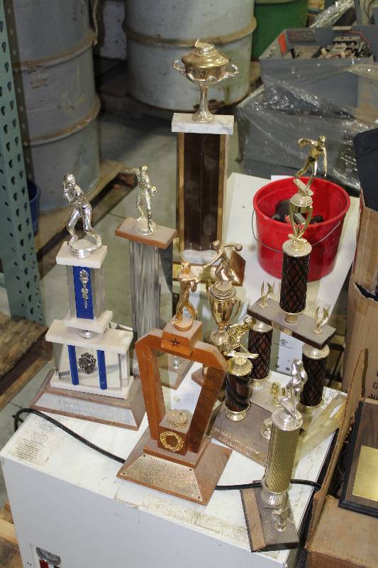 lot 33 image: Baseball, Bowling, Hockey, Volleyball Trophies