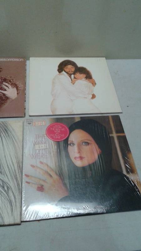 lot 27 image: Lot Of Four Barbra Streisand 12 Vinyl LP Records,Used, Sleeves may Show Wear, Records May Show Wear