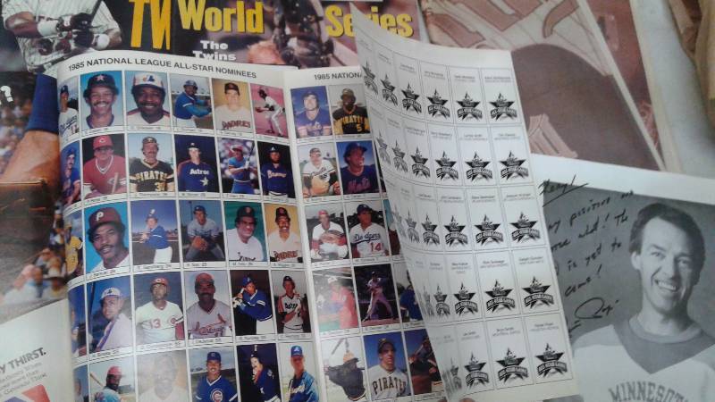 lot 37 image: Large Lot Of Minnesota Sports Items, Magazines, Books