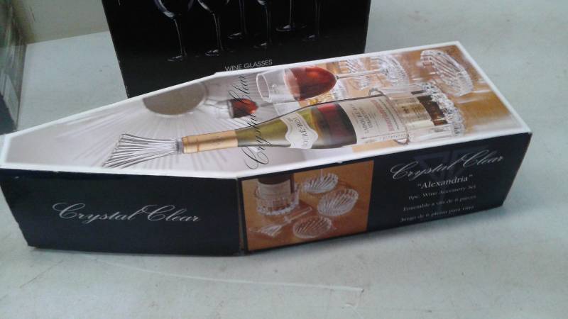lot 45 image: Lot Of New Wine Kitchen Drinking Items, Glasses