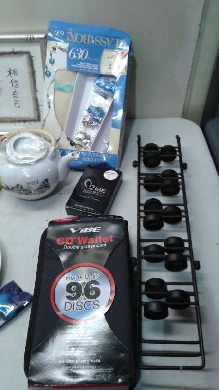lot 83 image: Bin Filled Home Decor Items