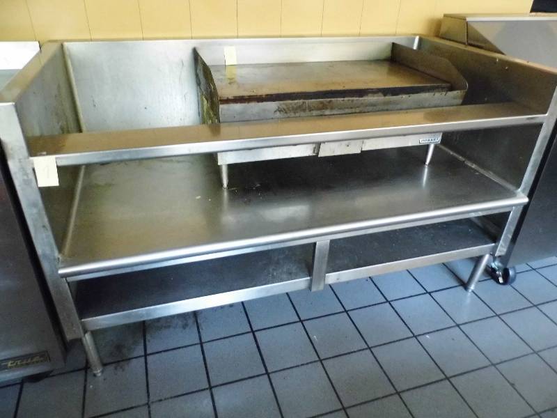 lot 7 image: Stainless Steel Shelf - Racking