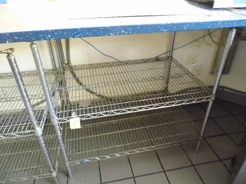 lot 18 image: Stainless Steel Shelf - Racking