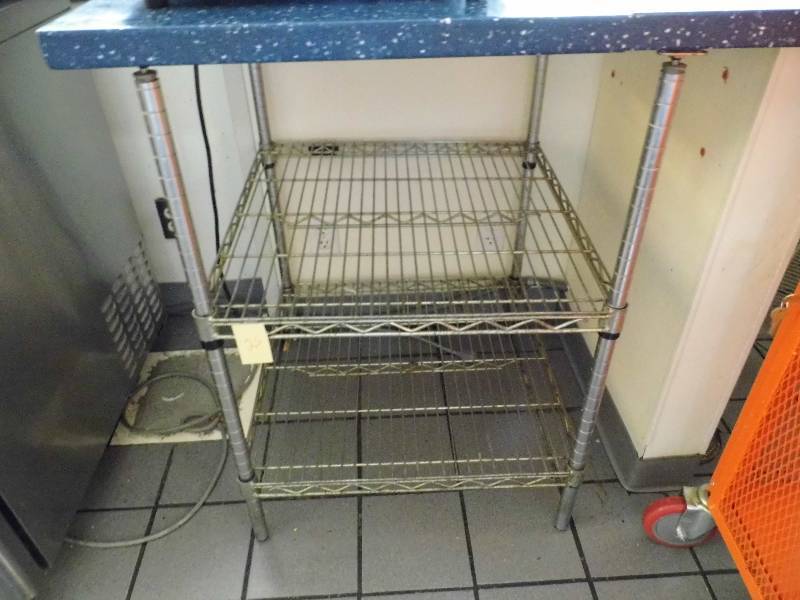 lot 25 image: Stainless Steel Shelf - Racking