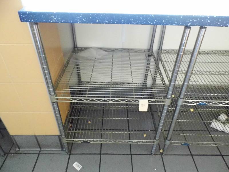 lot 38 image: Stainless Steel Shelf - Racking
