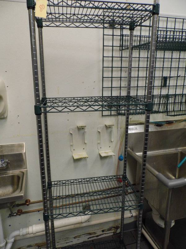 lot 80 image: Stainless Steel Shelf - Racking