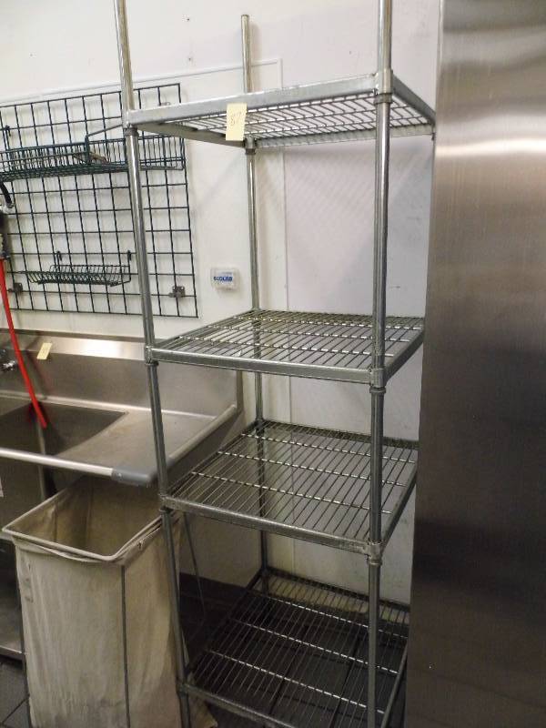 lot 87 image: Stainless Steel Shelf - Racking