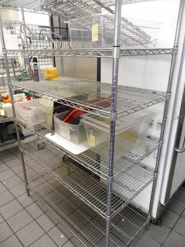 lot 89 image: Stainless Steel Shelf - Racking