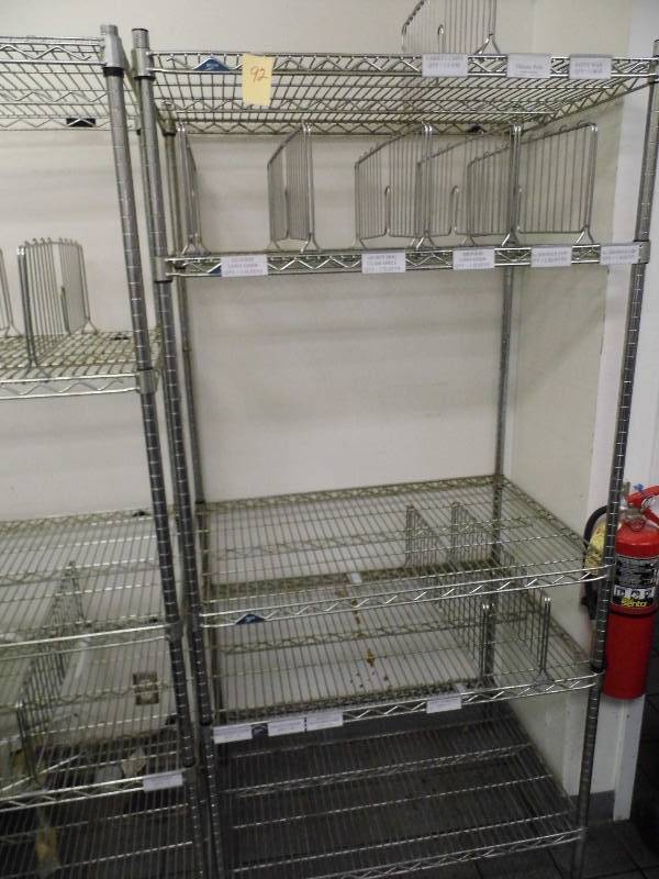 lot 92 image: Stainless Steel Shelf - Racking