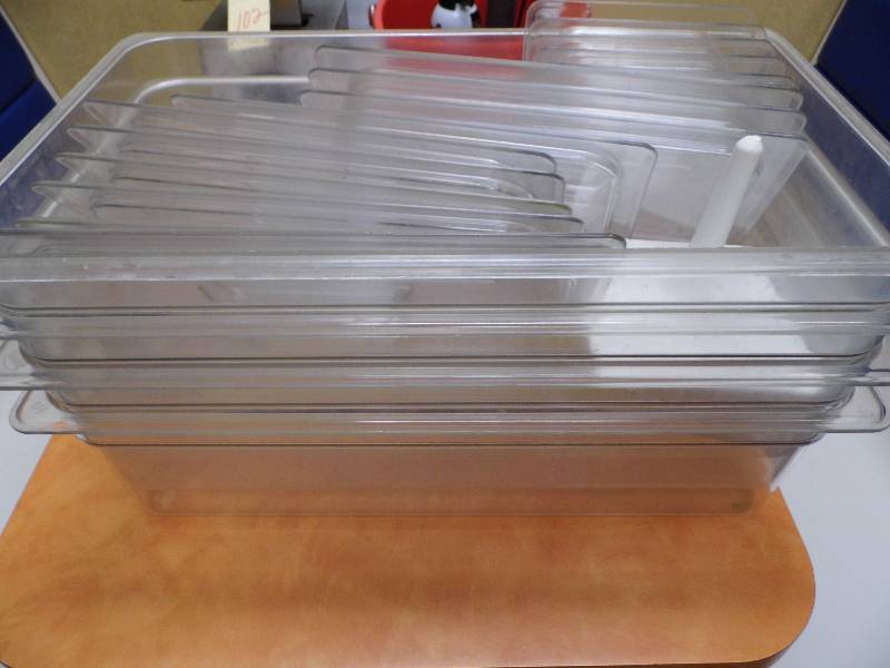 lot 103 image: Plastic Containers - Lids - Hangers