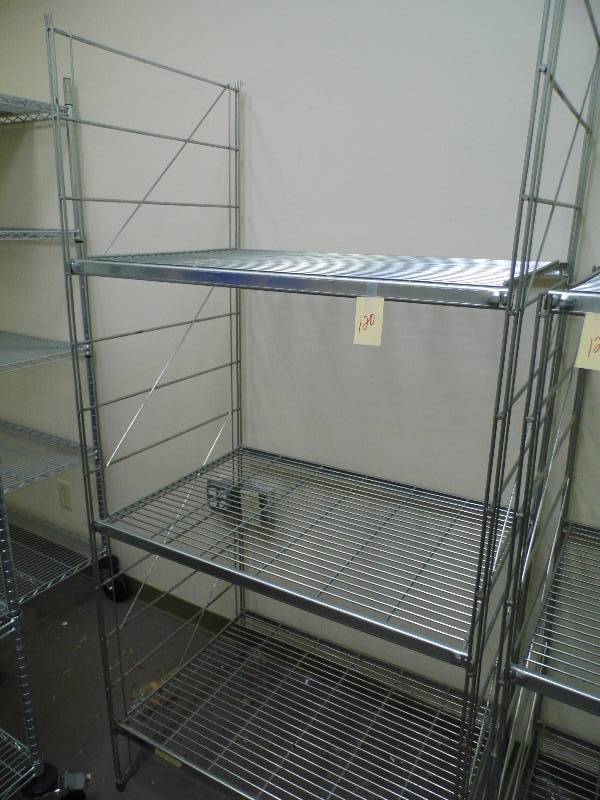 lot 120 image: Stainless Steel Shelf - Racking