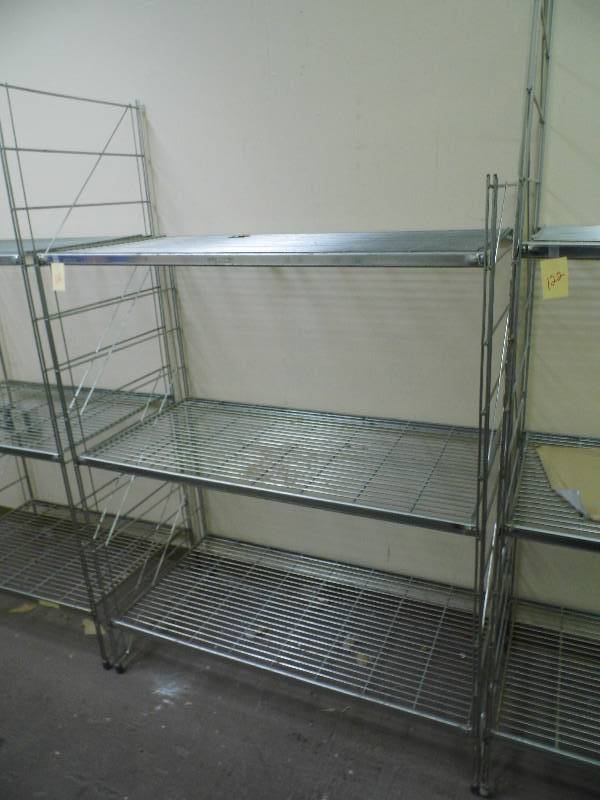 lot 121 image: Stainless Steel Shelf - Racking