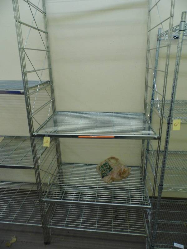 lot 123 image: Stainless Steel Shelf - Racking