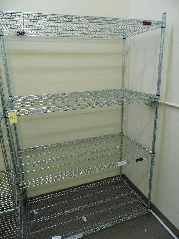 lot 124 image: Stainless Steel Shelf - Racking