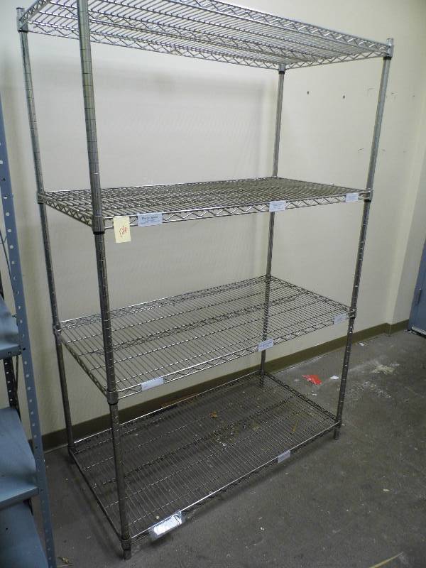 lot 126 image: Stainless Steel Shelf - Racking