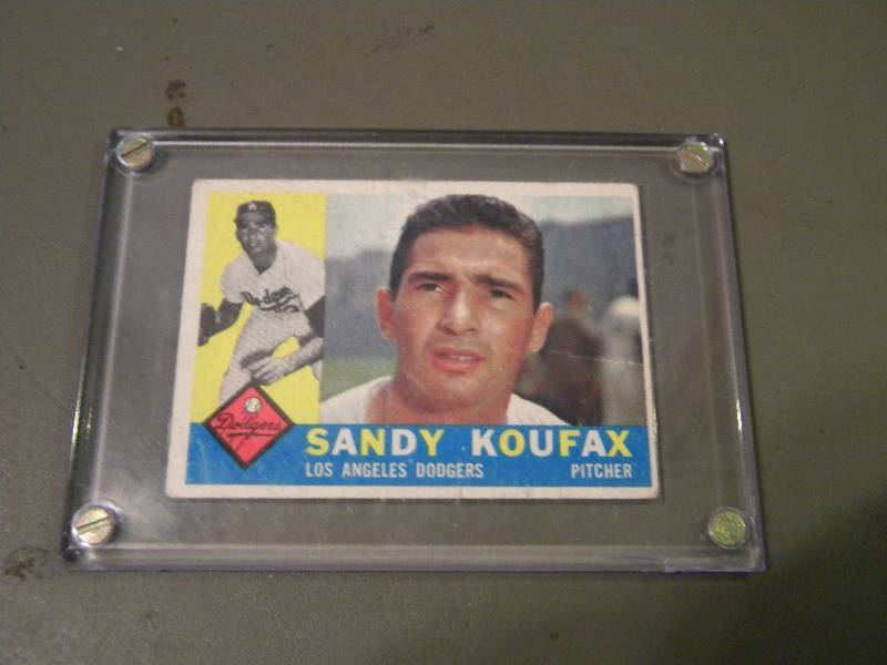 lot 55 image: 1960 Topps Sandy Koufax Card