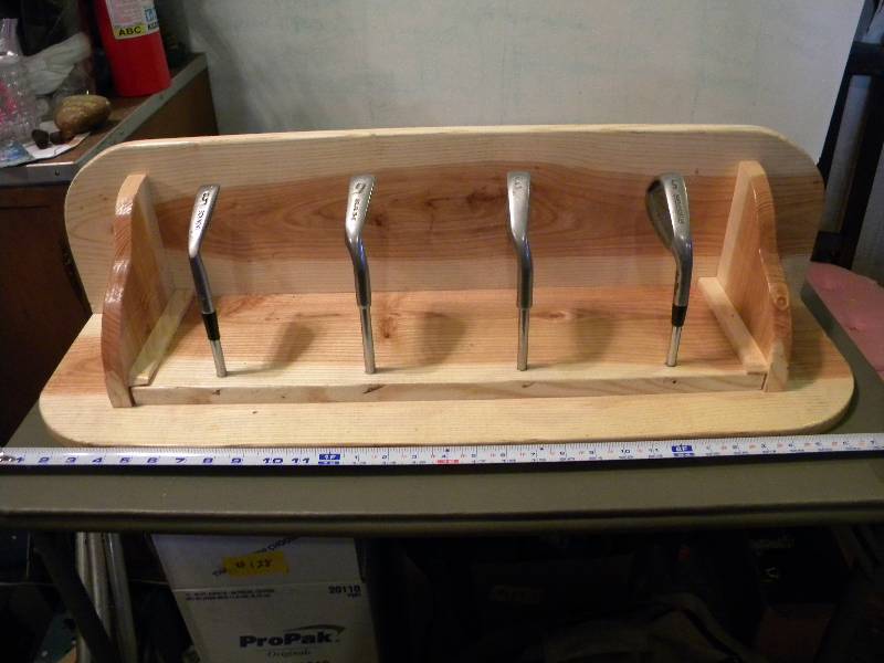 lot 78 image: Golf Club Coat Rack & Shelf