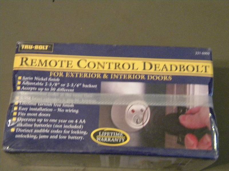 lot 97 image: Remote Control Deadbolt