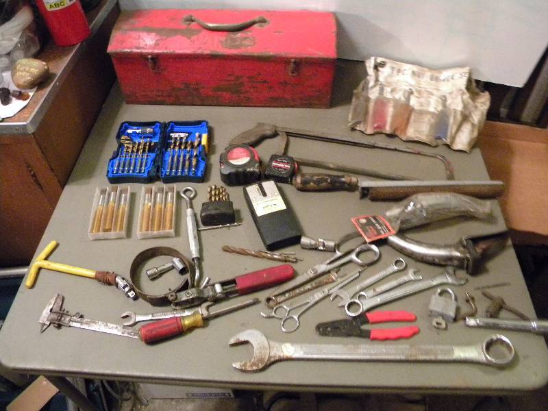lot 108 image: Tool Box & Tools