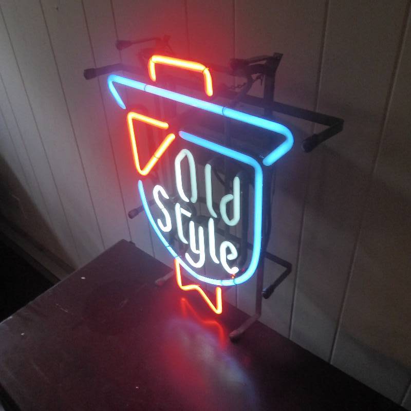 Old Style Beer Neon Sign  Vintage, Antique, Man Cave & Silver