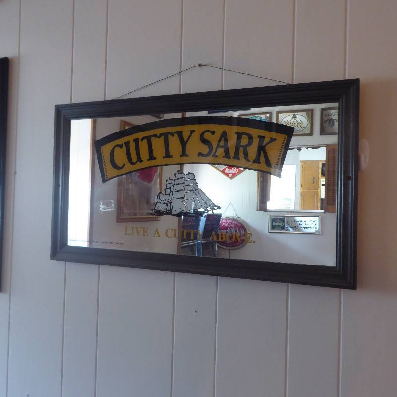 lot 38 image: Cutty Sark Mirror Sign