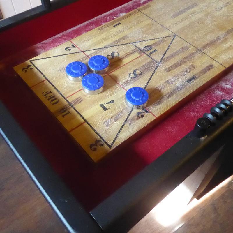 lot 75 image: Halex 9 foot Shuffleboard Table