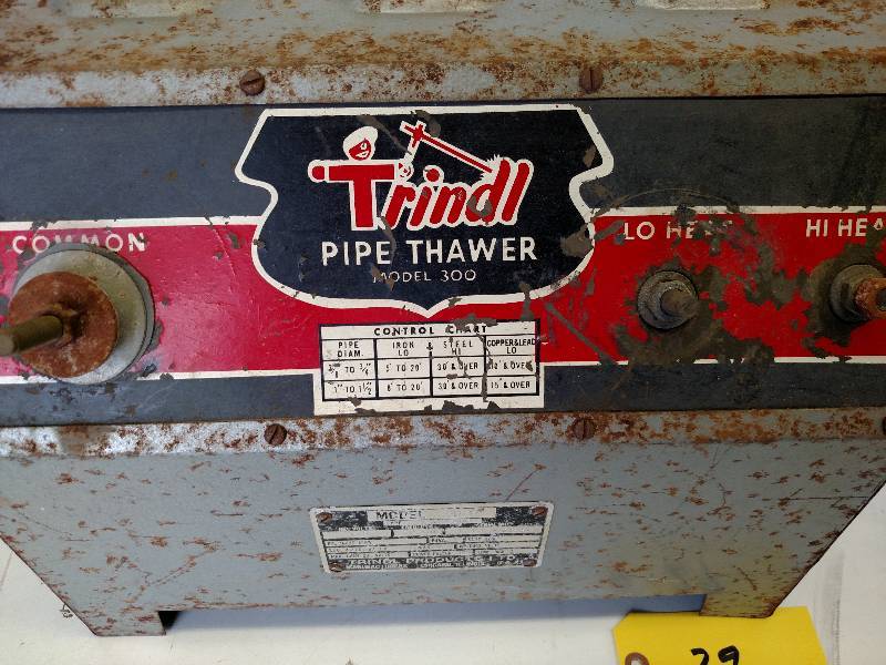 Trindl Model 300 Pipe Thawer, Works...