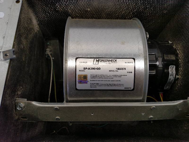 Greenheck Exhaust Fan, Model SP-A39...