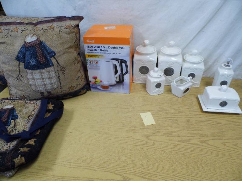 Cannisters - Pillows - Coffee Pot
