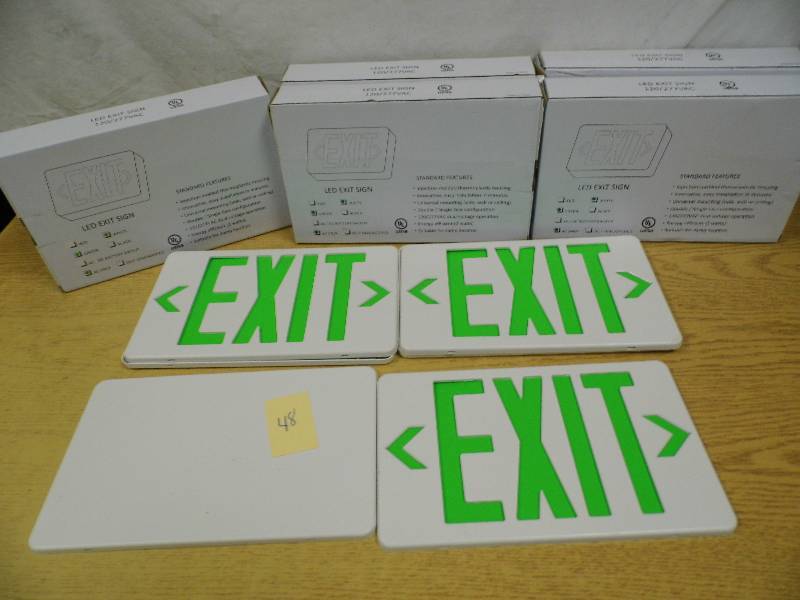 15 FrontsBacks For Exit Signs