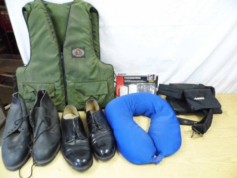 Shoes - Life Vest - Toolbelt - Dartboard