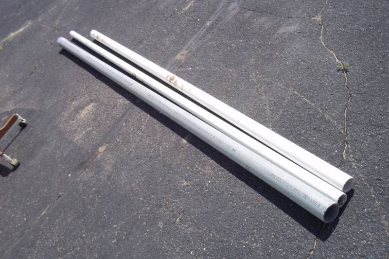 lot 16 image: PVC Pipe 3pcs, 1 12, 2, 3 Schedule 40