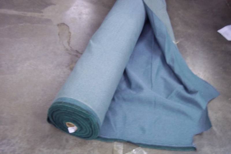lot 57 image: Roll of Green Fabric  Yards