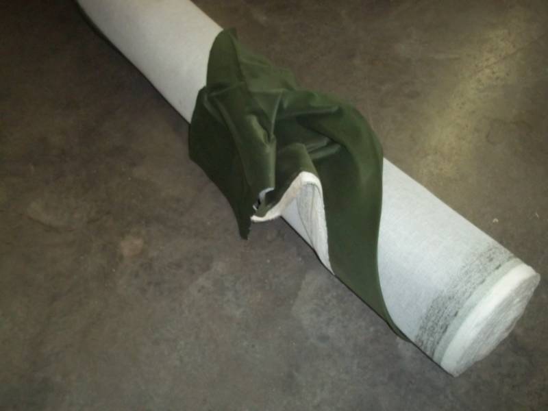 lot 58 image: Roll of Green Fabric 65 Yards