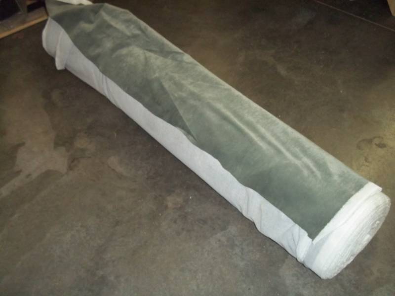 lot 62 image: Roll of Green Fabric  Yards