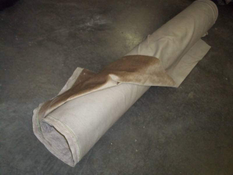 lot 76 image: Roll of Tan Fabric  Yards