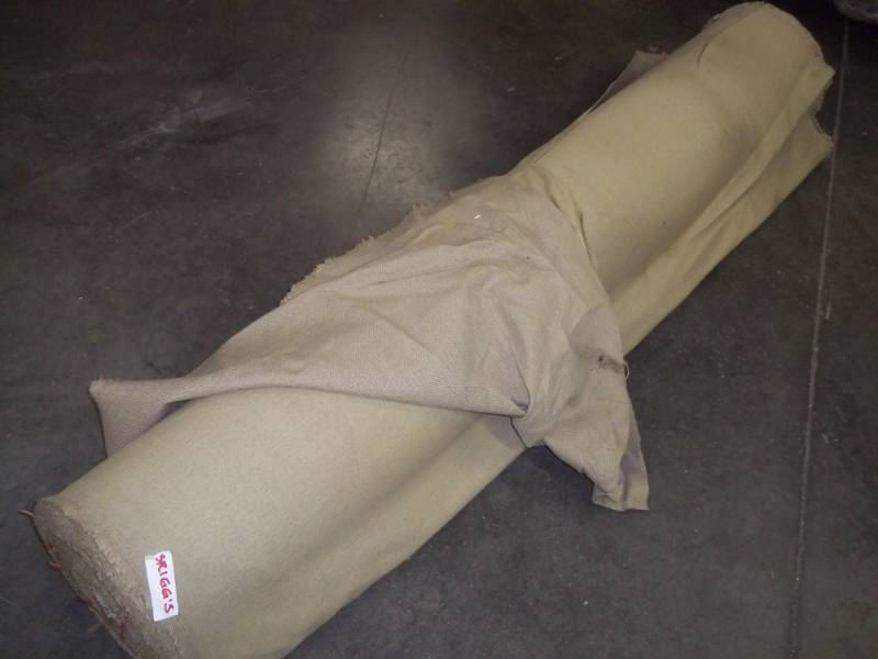 lot 77 image: Roll of Tan Fabric  Yards
