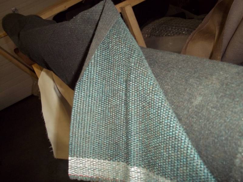 lot 124 image: Roll of Green Fabric  Yards