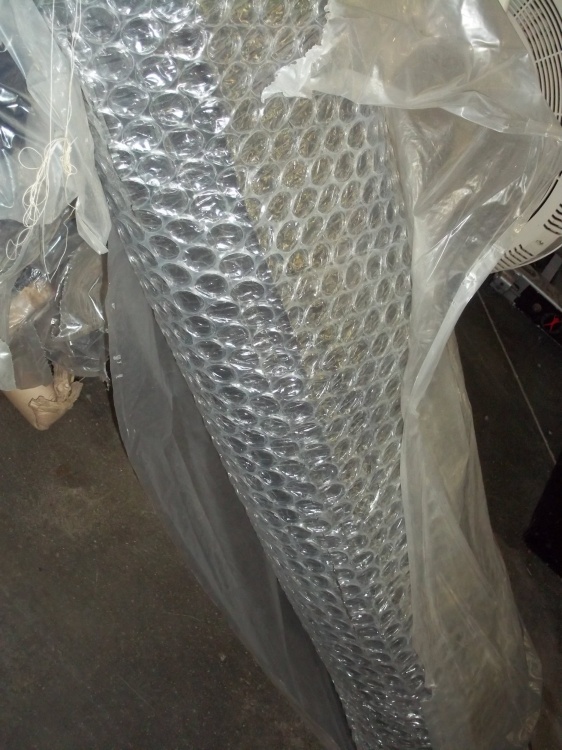 lot 128 image: Roll of Blue Fabric  Yards