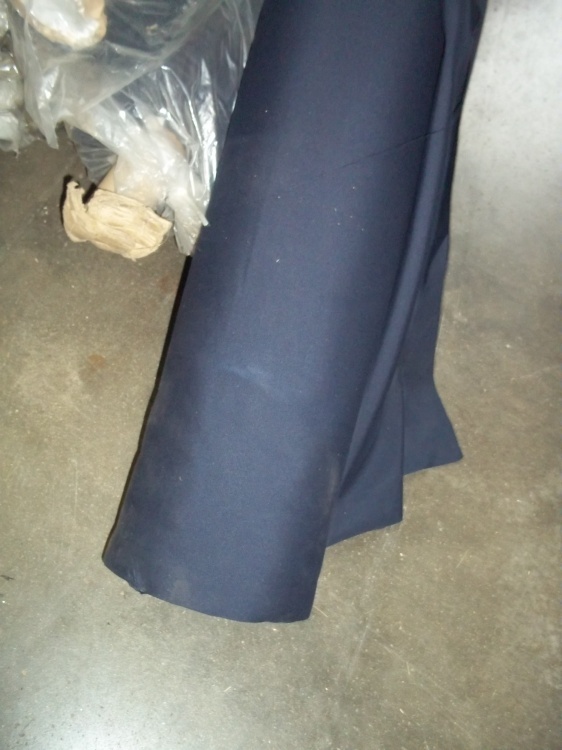 lot 135 image: Roll of Blue Fabric  Yards