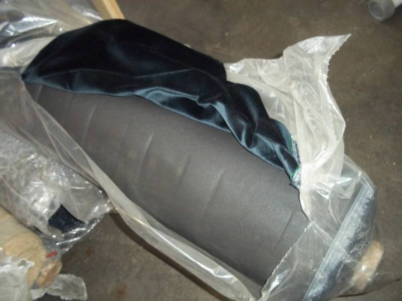 lot 136 image: Roll of Blue Fabric  Yards