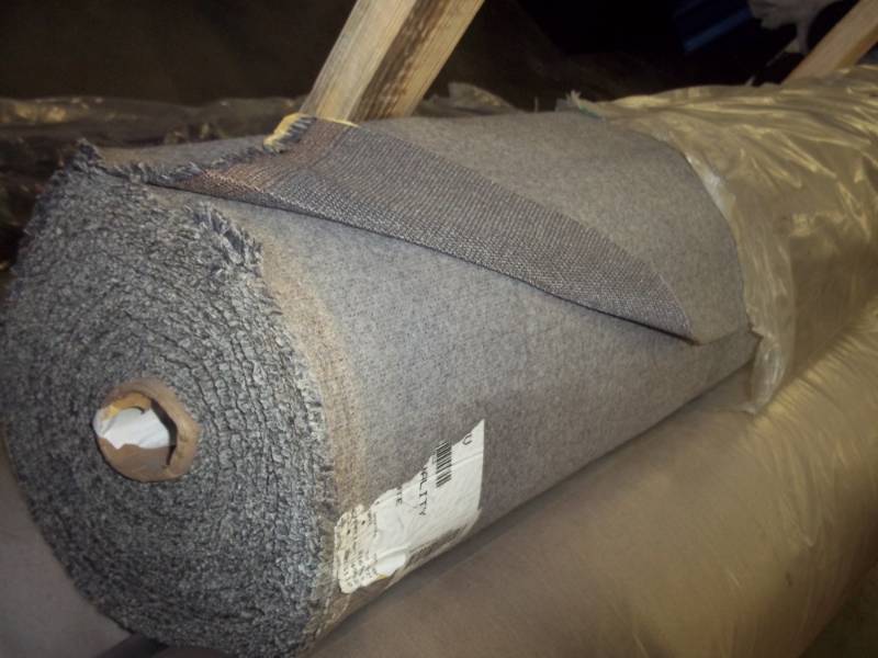 lot 137 image: Roll of Ash Colored Fabric 54 Yards