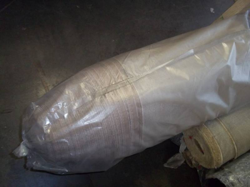 lot 140 image: Roll of Tan Fabric  Yards