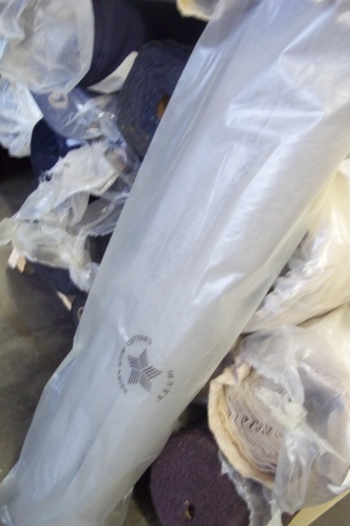 lot 142 image: Roll of Gray Fabric  Yards