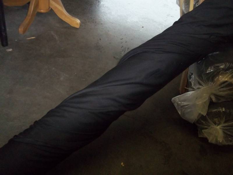 lot 151 image: Roll of Black Fabric  Yards