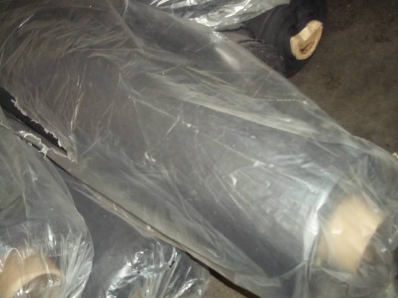 lot 158 image: Roll of Black Fabric  Yards
