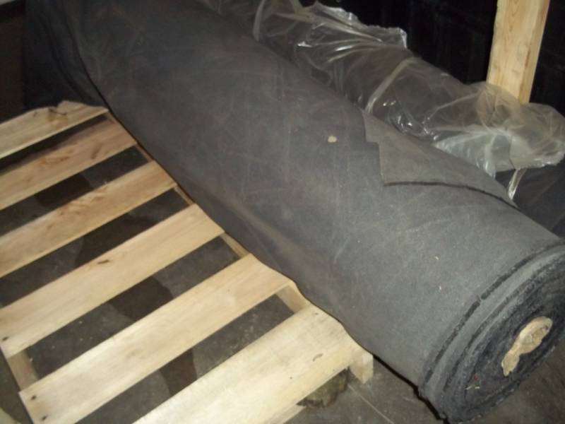 lot 163 image: Roll of Dark Gray Fabric  Yards