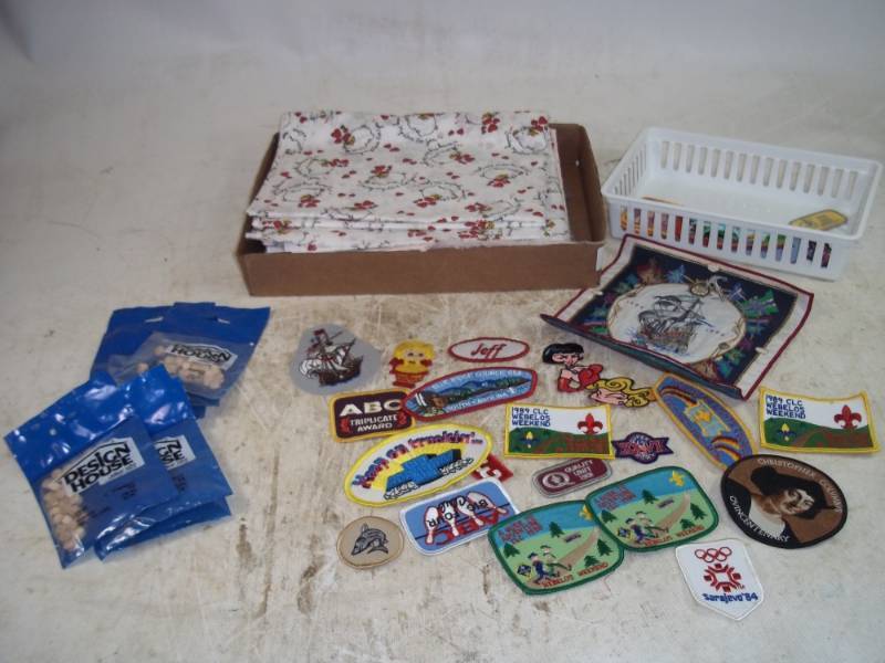 lot 41 image: Fabric, Wood Plugs, Patches